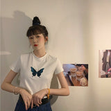 クロップドバタフライTシャツ