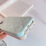 ハートキルティングiPhoneケース