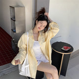 サマーストライプカラーシャツ