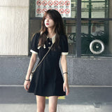 フレンチボタンレディワンピース