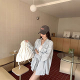 サマーストライプカラーシャツ