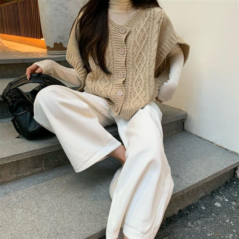 ドロップルーズノースリーブカーディガン