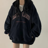 アメリカンハーフジップスウェット