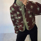 リバーシブルフラワーボアジャケット