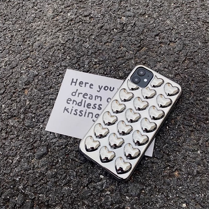 ハートバブルラップiPhoneケース