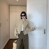 ワンカラーシンプルブルゾン