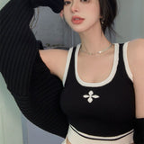 クロスマークリブトップス&リブスカートSET