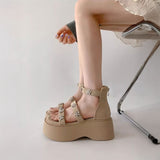 フラワービジューベルトサンダル