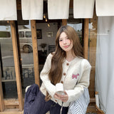 ギンガムドッグカーディガン