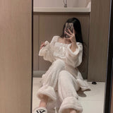 フリルフレアもこもこルームウェア