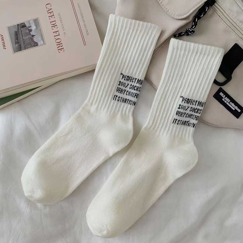 バックロゴリブソックス