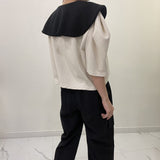 ビッグカラーパフスウェット