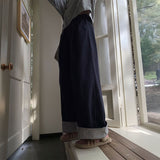 裏地ストライプカラーパンツ