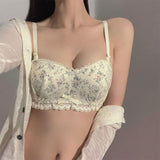 小胸フィットノスタルジックブラ&ショーツSET