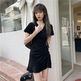 サイドギャザーラップワンピース