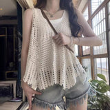 ノースリーブサマーニット&タンクトップSET