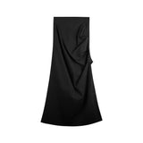 サイドギャザースリットロングスカート