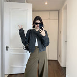 ワンカラーシンプルブルゾン