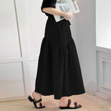 サイドリボンジャカードロングスカート