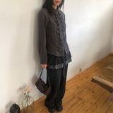 デザインフリルスウェットパンツ