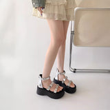 フラワービジューベルトサンダル