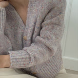 マーブルドットカーディガン