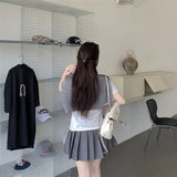 フェイクカーディガン&TシャツSET