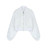 カジュアルナイロンブルゾン