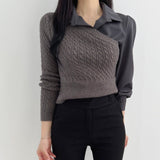 アシンメトリーレイヤードトップス