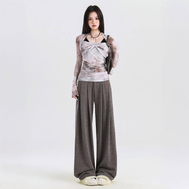 ソフトリラックスタックパンツ