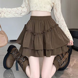 ダブルフレアフリルラインスカート