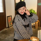 レザーチェッカージャケット