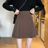 ミディセンターワイドプリーツスカート