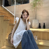 フラワーティアードチュニックワンピース