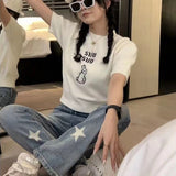 バニーロゴ半袖ニット