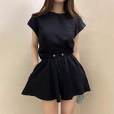 バッグリボンTシャツ&ドロストパンツSET