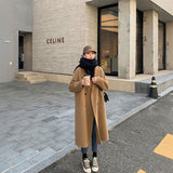 ダブルボタンウールロングコート