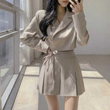 ショートジャケット&ウエストマークスカートSET