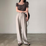 アシンメトリーリブニット