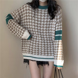 カジュアル千鳥ニット