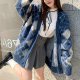 ファーアーガイルカーディガン