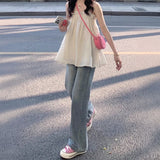 ライトウォッシュストレートデニム