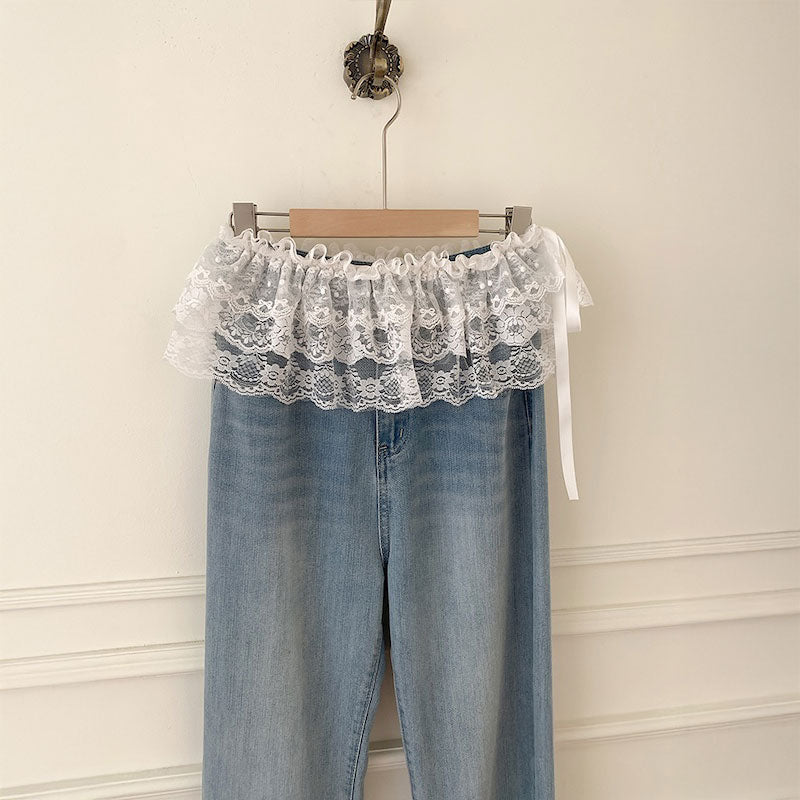 ティアードデザインフリルレイヤードスカート