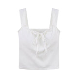 パット付きリボンタンクトップ