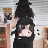 クリアポケットボックスリュック