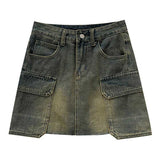 デニムカーゴミニスカート