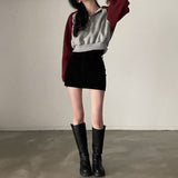 ダブルボタンコーデュロイスカート