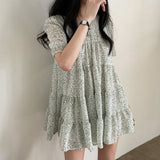 フローラルティアードワンピース