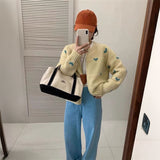 ホリデーハートフルジップニット