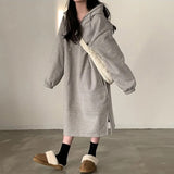 サイドスリットスウェットワンピース